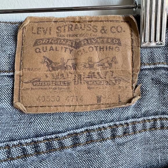 Vintage 90's Men's LEVI's 550 Grey Jeans - Picture 3 of 6